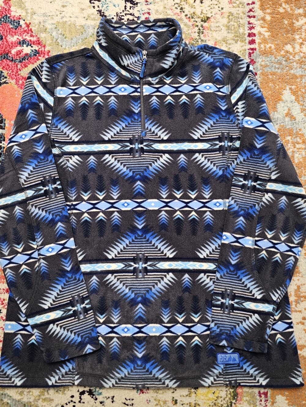 Powder River By Panhandle Men's Size XXL 2XL Aztec Fleece Pullover Southwest